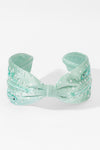 Sardine Embroidered Knotted Headband