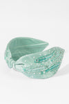 Sardine Embroidered Knotted Headband