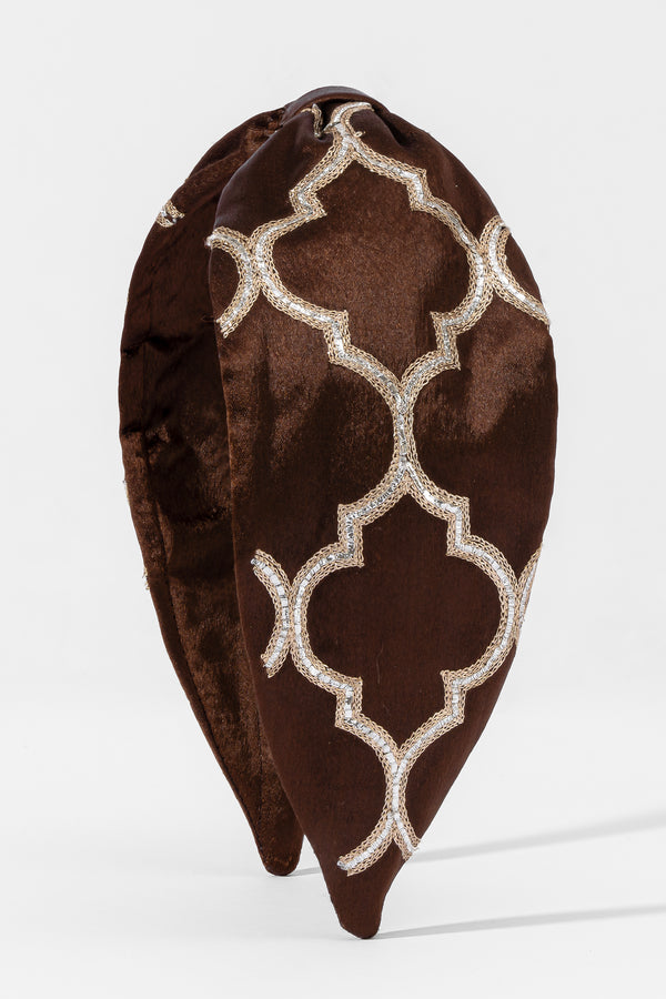 Mocha Geo Chic Headband