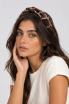 Natasha Brown Knotted Headband