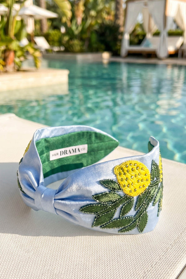 Lemon Spritz Knotted Headband