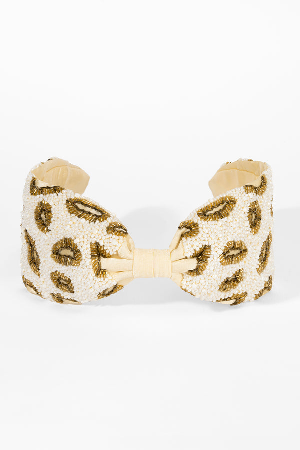 Champagne Leopard Headband