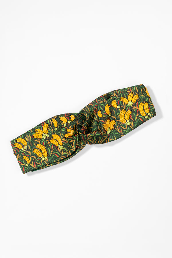 Tropical Bloom Banana Knotted Headband