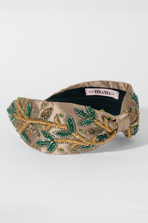 Emerald Jungle Knotted Headband
