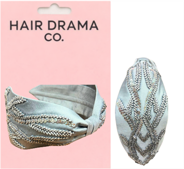 Silver Fern Embellished Headband