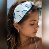 Blue Crush Embroidered Headband