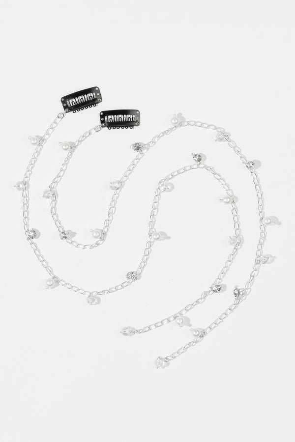 Celeste Pearl & Crystal Brain Chain