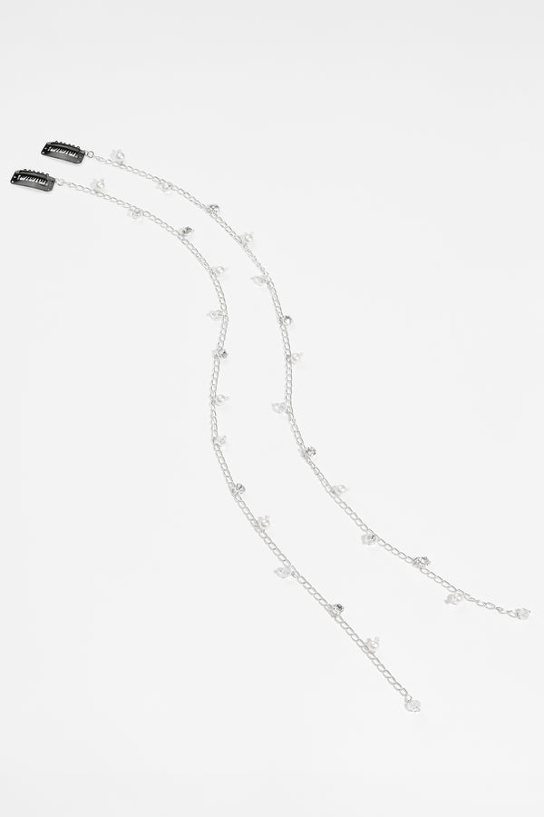 Celeste Pearl & Crystal Brain Chain