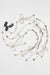 Diva Drapes Crystal & Pearl Tassels Braid Chain