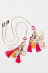 Mirror Muse Multicolor Tassel Braid Chain - Set of 2