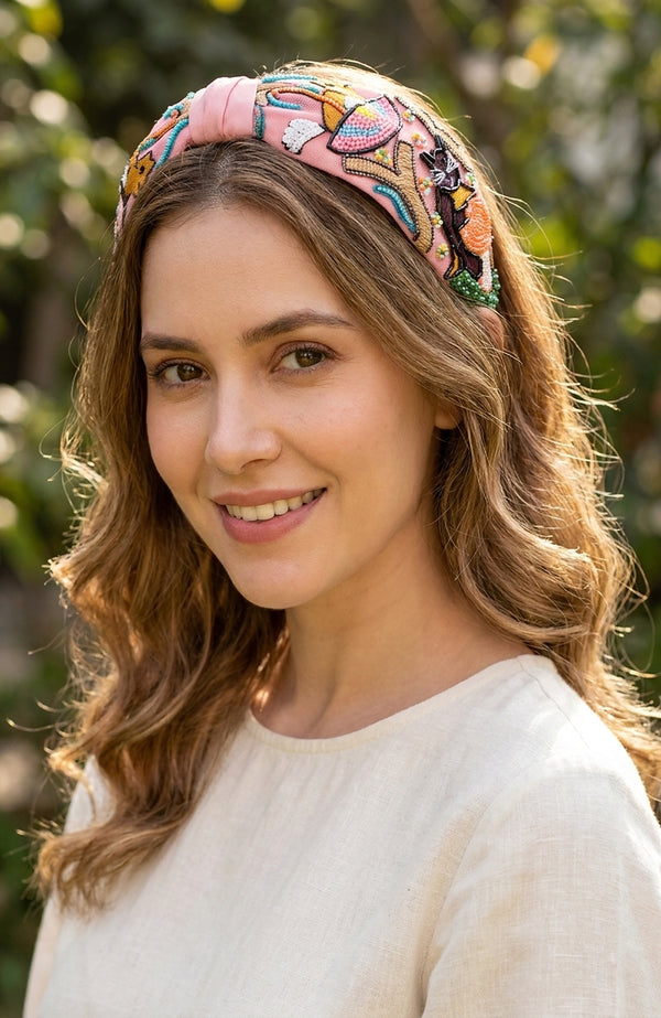 Nutty Love Knotted Headband- Light Pink
