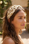 Champagne Leopard Headband