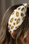 Champagne Leopard Headband