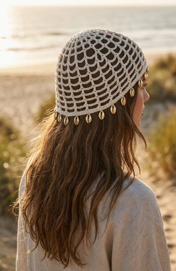 Ivory Coast Halo - CROCHET BEANIE