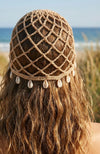 Sun-Kissed Shell Veil - CROCHET BEANIE