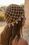 Sun-Kissed Shell Veil - CROCHET BEANIE