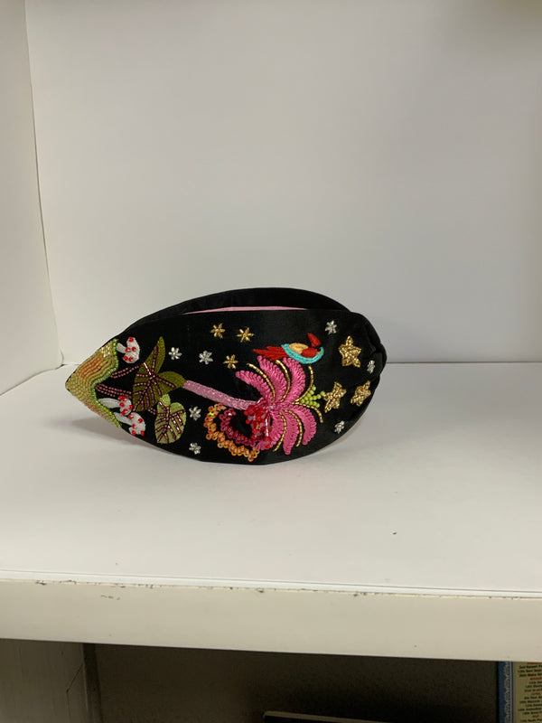 Ember Bird Embellished Knotted Headband