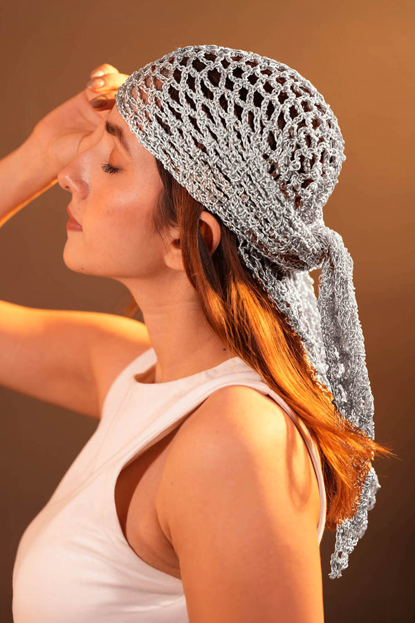 Mettalic Silver scarf
