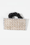 Embellished Ponytail Holder - Silver
