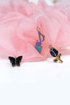 Oversized Organza Scrunchie with Charms - Pink