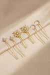 Set of 6 Celestia Crystal Hair Pins - Gold
