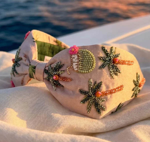 Island Garden Party Beaded Headband