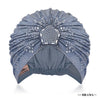 Blue Turban - Silver Crystals